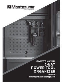 Montezuma 2-Bay Power Tool Organizer Manual